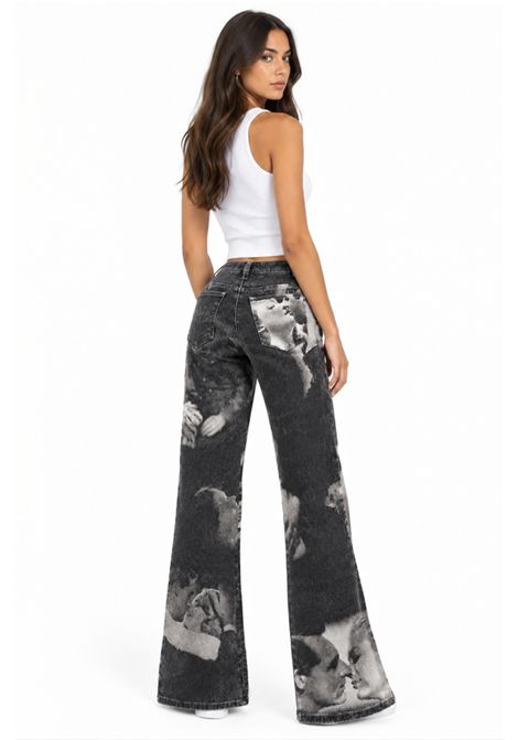 Pantaloni Denim Vintage con Stampa Artistica - Angelo Marani ANGELO MARANI | A5.6753.701530
